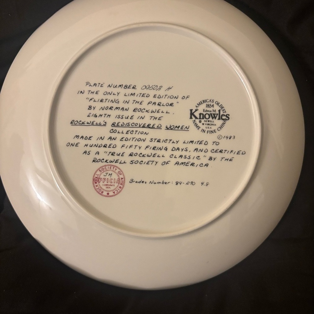 🇺🇸Norman Rockwell Decorative Vintage Plate - Picture 2 of 2